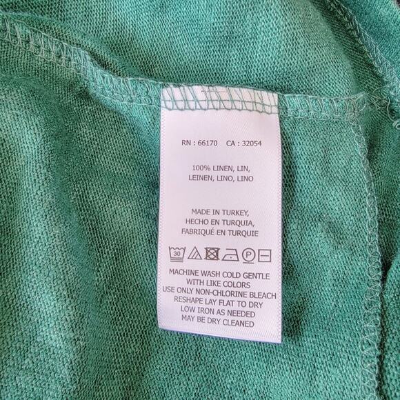 Anthro Maeve Horizon Rear Twist Linen Tee - Picture 5 of 5